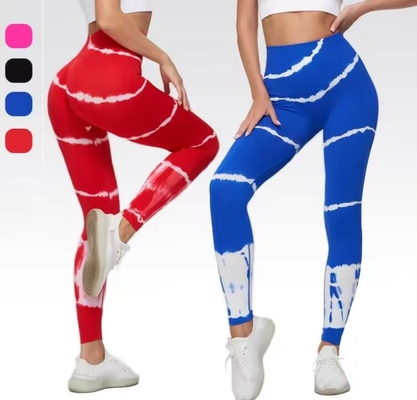 Αγορά Γυμναστική γιόγκα χωρίς ραφή Plus Size Custom Printed Leggings Tie Dye Butt Lifting online manufacture