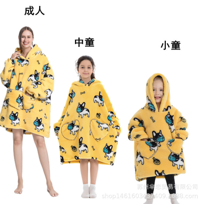 Διπλές τσέπες Υπερμεγέθη Hoodie κουβέρτα Sweatshirt εξαιρετικά ζεστό