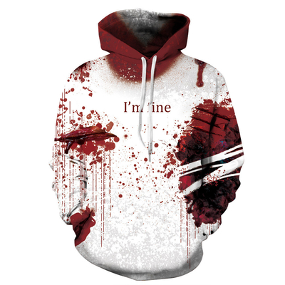 Μηχανοπλέσιμο 3D εκτύπωση με υπολίμανση Hoodie κενό μαλλί πουλόβερ Πολυχρωματικό