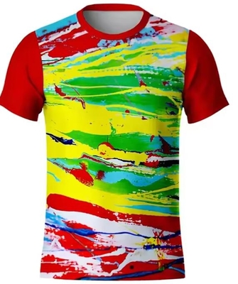 Προσαρμοσμένο λογότυπο O-Neck Sublimation Τ-Shirt εκτυπωμένα