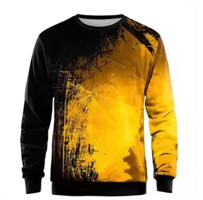 Προσαρμοσμένο λογότυπο Fleece Sublimation Print Sweater Long Sleeve Streetwear Στυλ