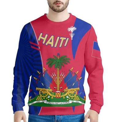 Τυπώστε κατά παραγγελία ανδρικά Top Custom Crew Neck Sweatshirts Casual Anti Pilling