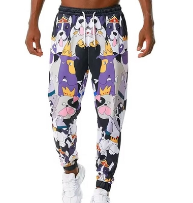 Άνδρες Custom Logo Αναπνευστικά Sublimation Τρέξιμο παντελόνια Ελαστική ζώνη