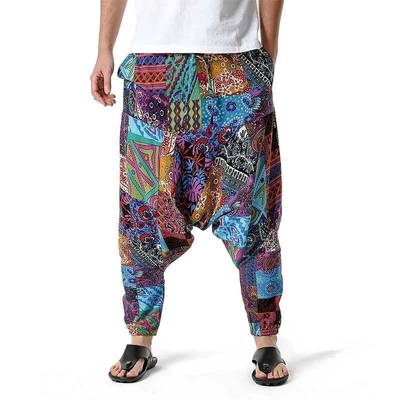 Υψηλή εκτύπωση Drop Crotch Sweatpants Baggy Γαλλικό Terry Sportswear Μεγάλη μόδα