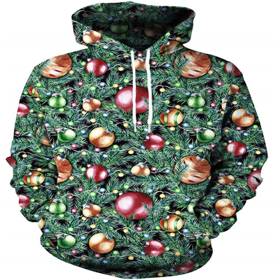 Γράφημα Τύπο Σχοινί Βίντεζ Drop Shoulder Hoodies Θερμικό Μακρύ μανίκι πουλόβερ