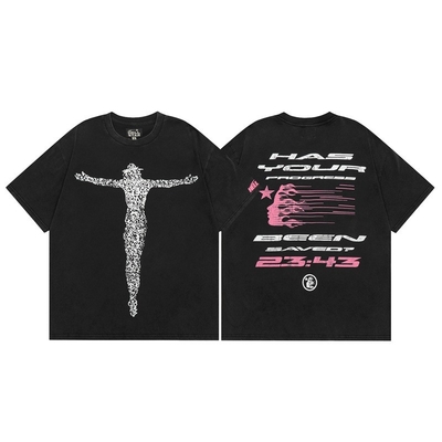 Ανδρικά γραφικά μπλουζάκια Unisex βαμβάκι oversized μπλουζάκια με σύντομο μανίκι βίντεζ δρόμος Casual μπλουζάκια Tops