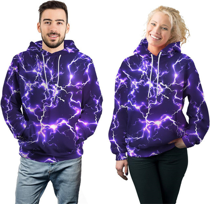 Unisex Νέα ανδρικά Hoodies Cool Lightning Graphic Hoody Fleece Πουλόβερ με κουκούλα Sweatshirts