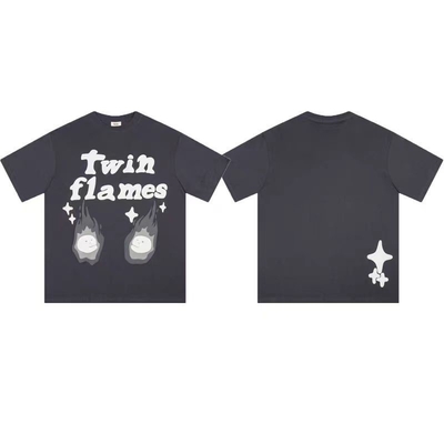 Εικαστικό T-Shirt Vintage Drop Shoulder Short Sleeve Casual Loose T-Shoes καλοκαιρινά ρούχα